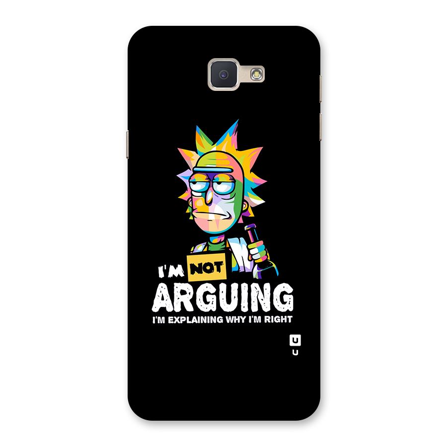 Not Arguing Explaining Back Case for Galaxy J5 Prime