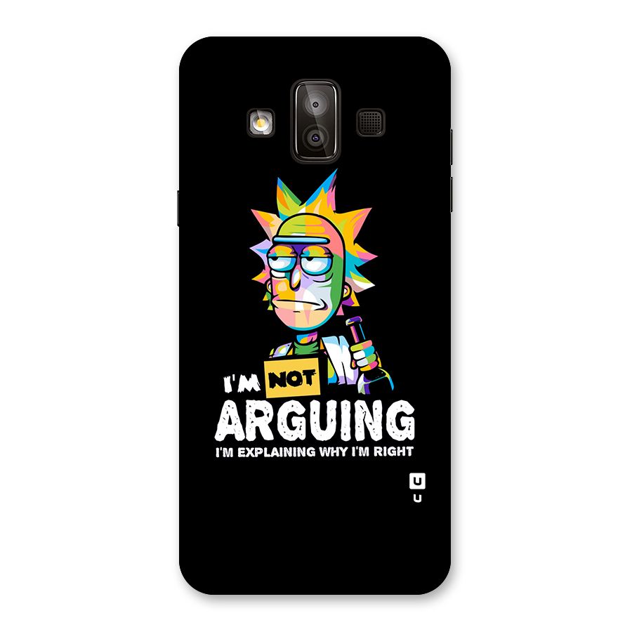 Not Arguing Explaining Back Case for Galaxy J7 Duo