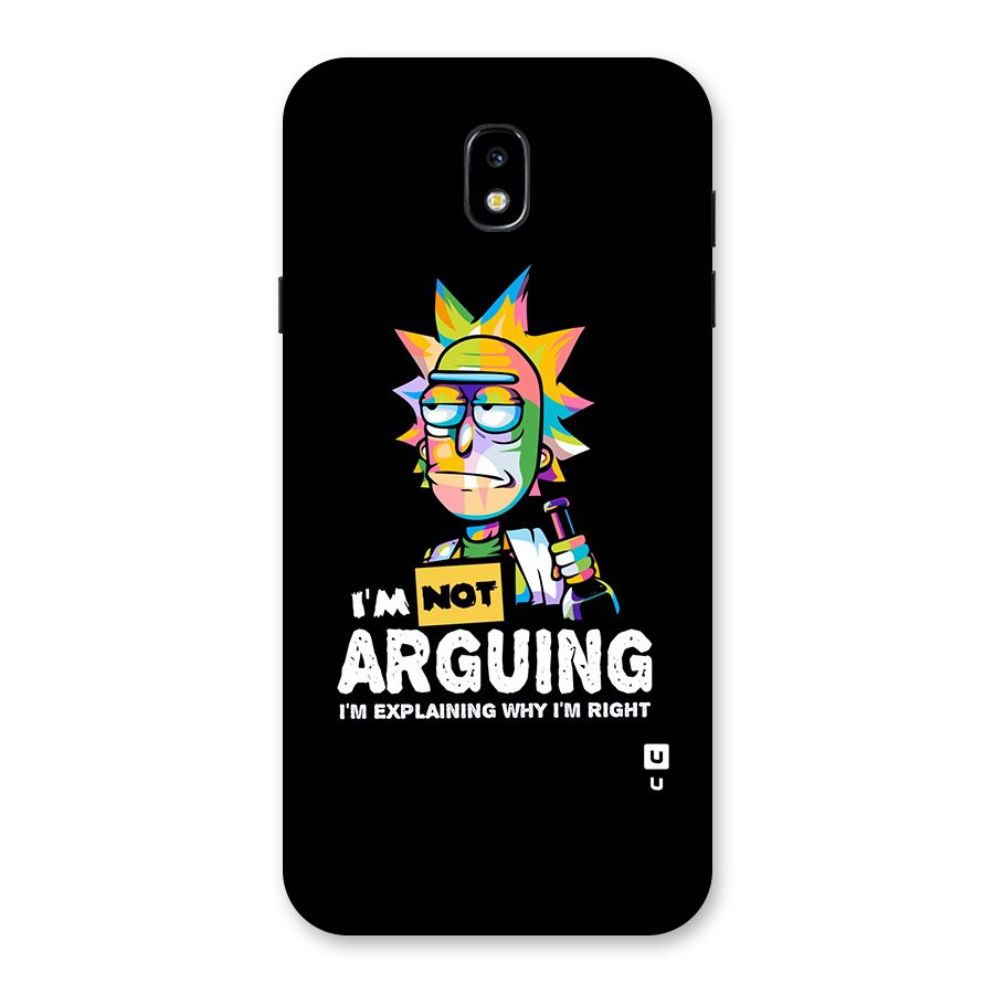 Not Arguing Explaining Back Case for Galaxy J7 Pro