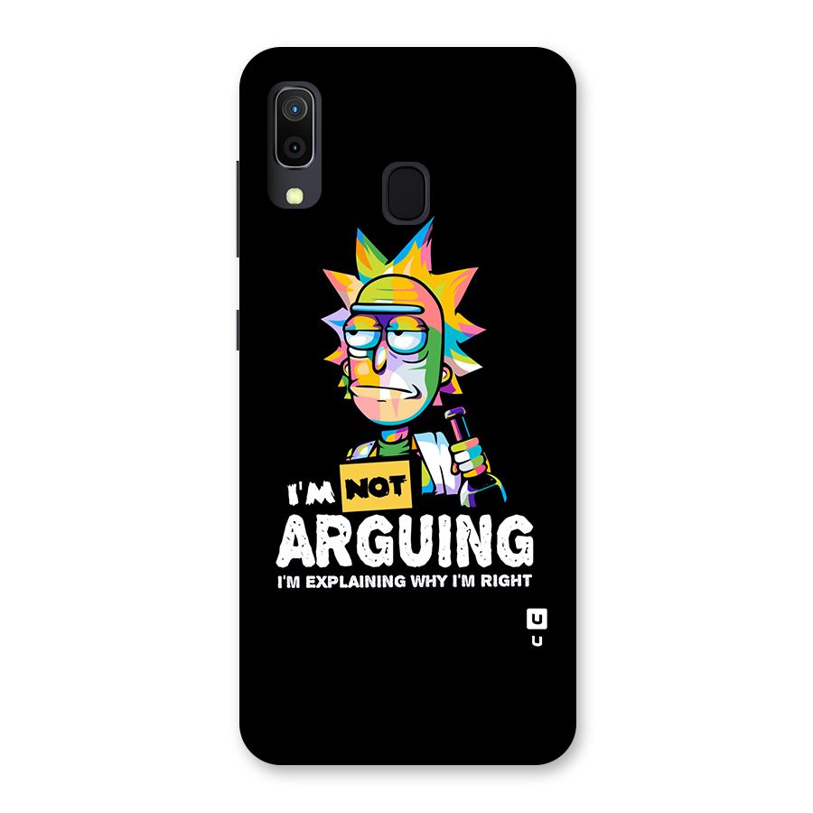 Not Arguing Explaining Back Case for Galaxy M10s