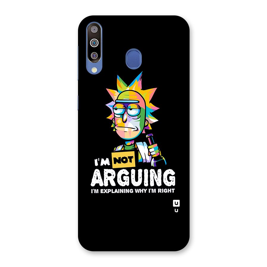 Not Arguing Explaining Back Case for Galaxy M30
