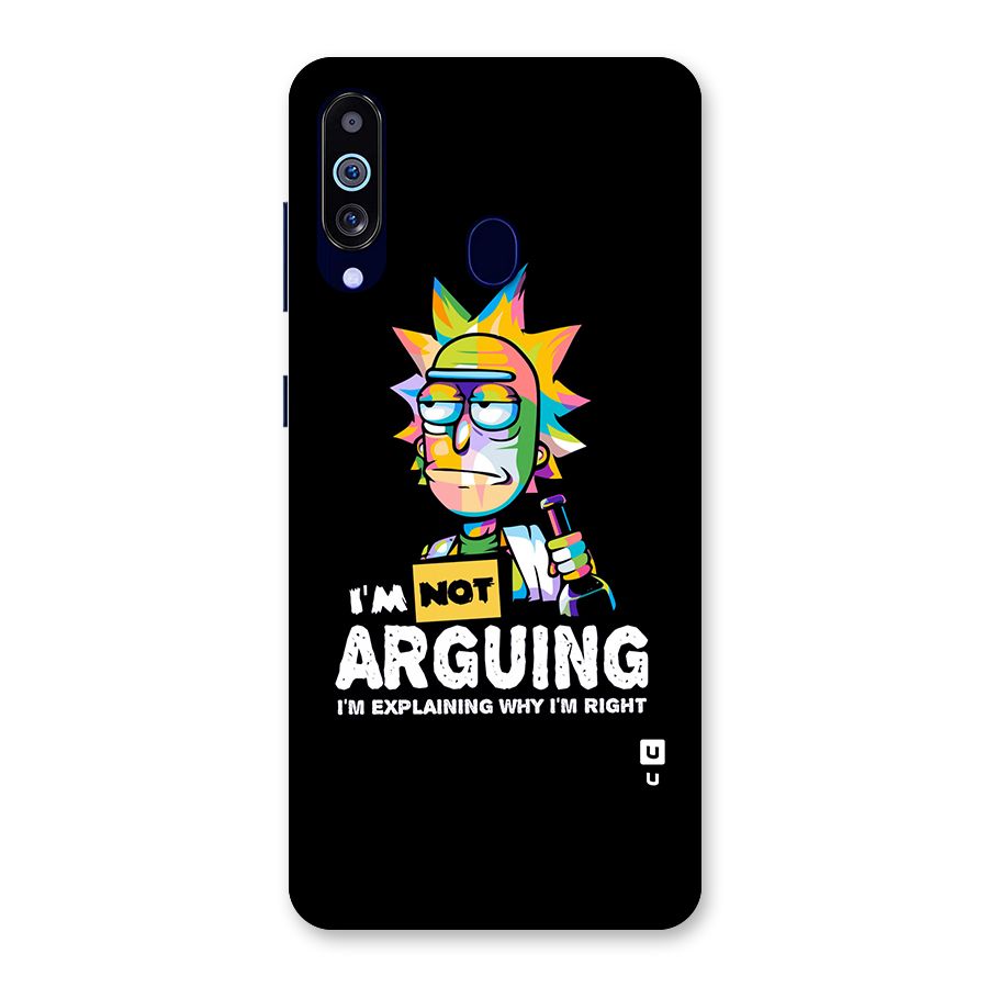 Not Arguing Explaining Back Case for Galaxy M40