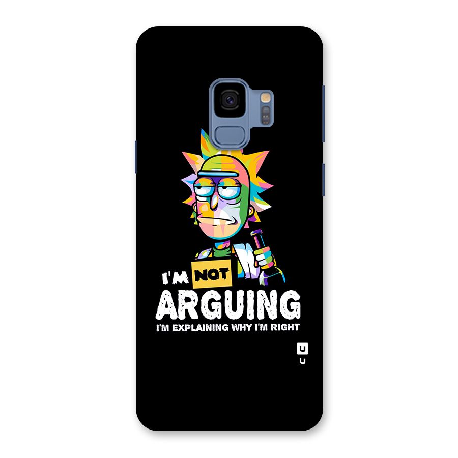 Not Arguing Explaining Back Case for Galaxy S9