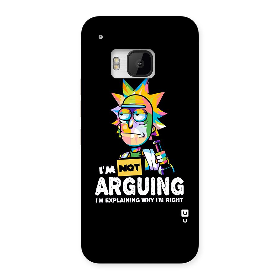 Not Arguing Explaining Back Case for HTC One M9