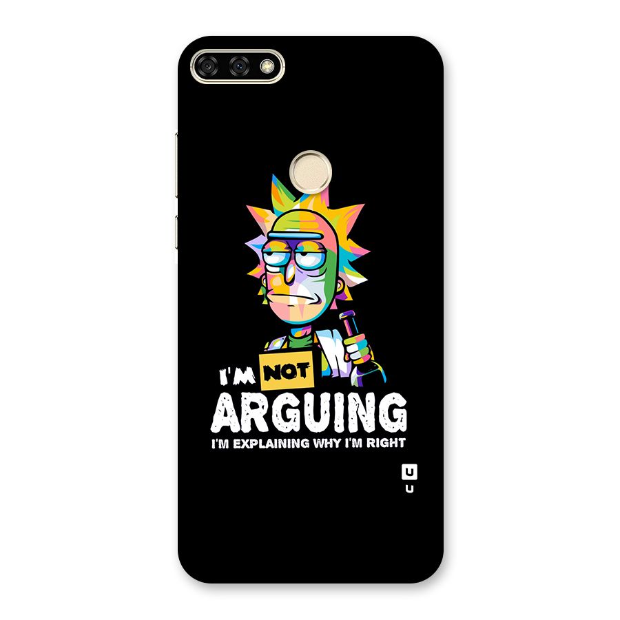 Not Arguing Explaining Back Case for Honor 7A