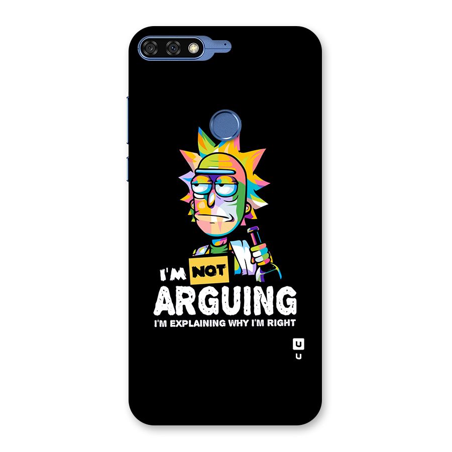 Not Arguing Explaining Back Case for Honor 7C
