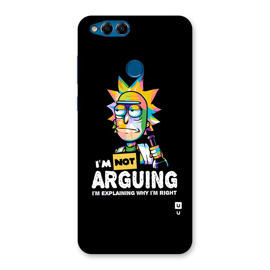 Not Arguing Explaining Back Case for Honor 7X