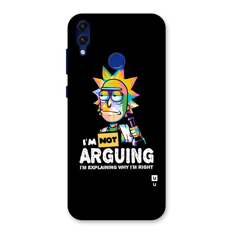 Not Arguing Explaining Back Case for Honor 8C