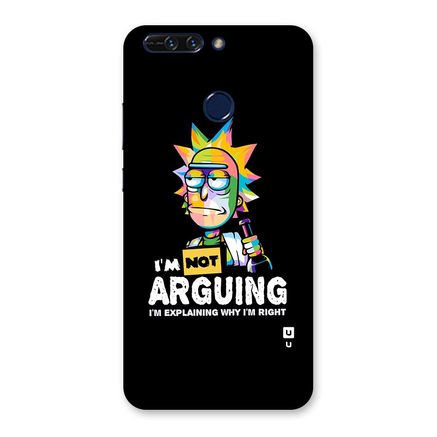 Not Arguing Explaining Back Case for Honor 8 Pro