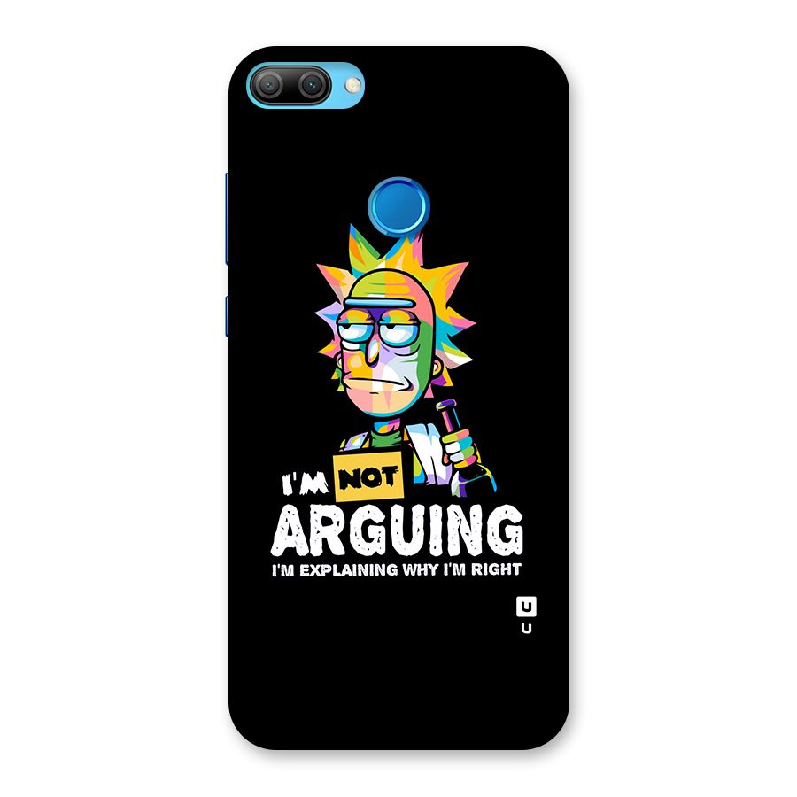 Not Arguing Explaining Back Case for Honor 9N