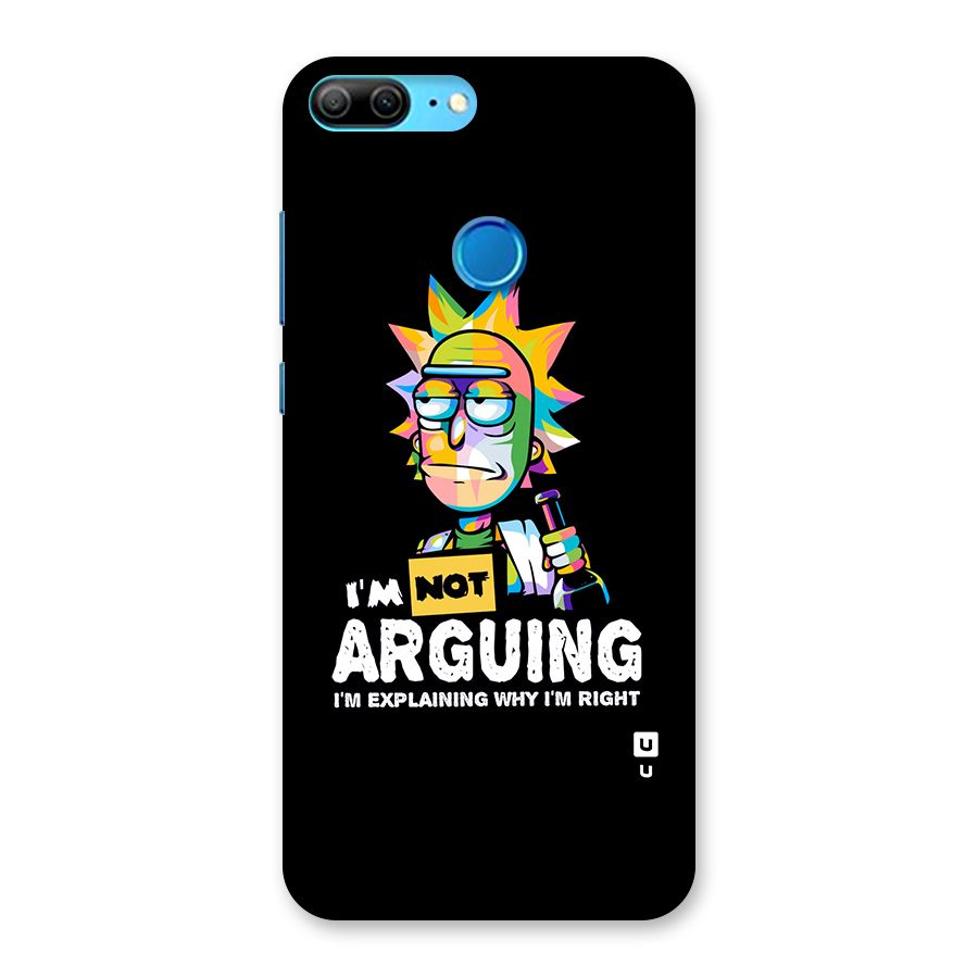 Not Arguing Explaining Back Case for Honor 9 Lite