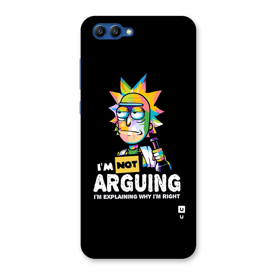 Not Arguing Explaining Back Case for Honor View 10