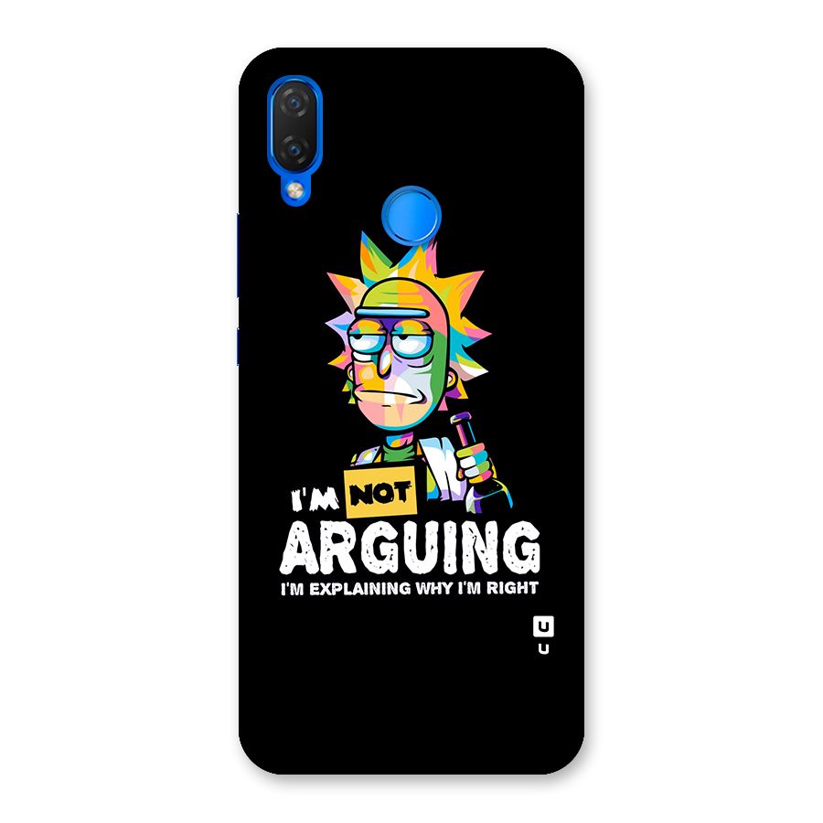Not Arguing Explaining Back Case for Huawei P Smart+