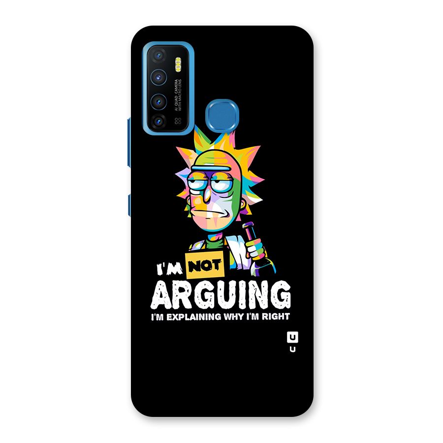 Not Arguing Explaining Back Case for Infinix Hot 9