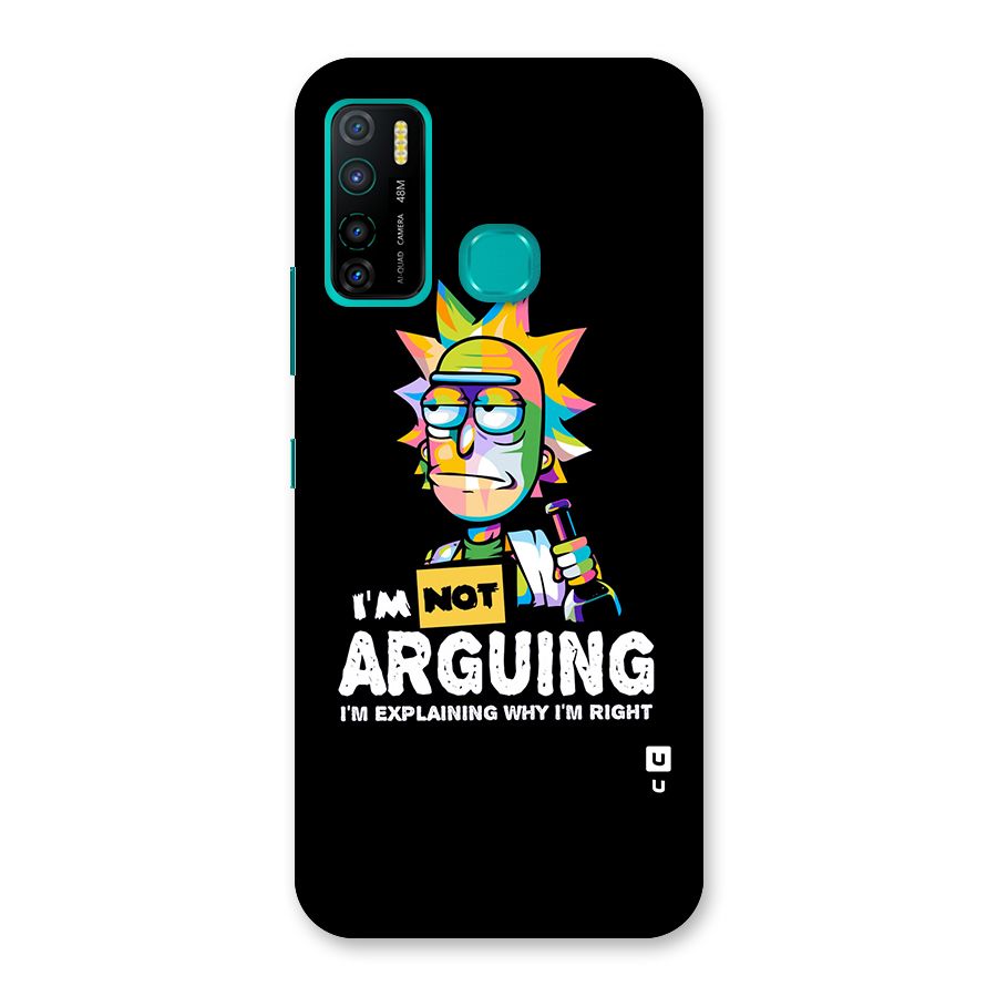 Not Arguing Explaining Back Case for Infinix Hot 9 Pro