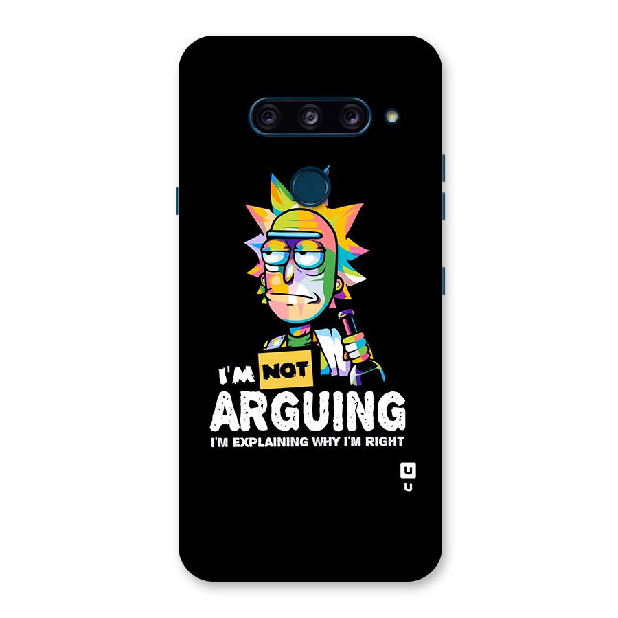 Not Arguing Explaining Back Case for LG  V40 ThinQ