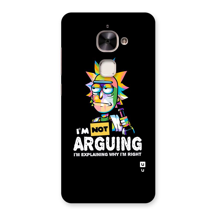 Not Arguing Explaining Back Case for Le 2