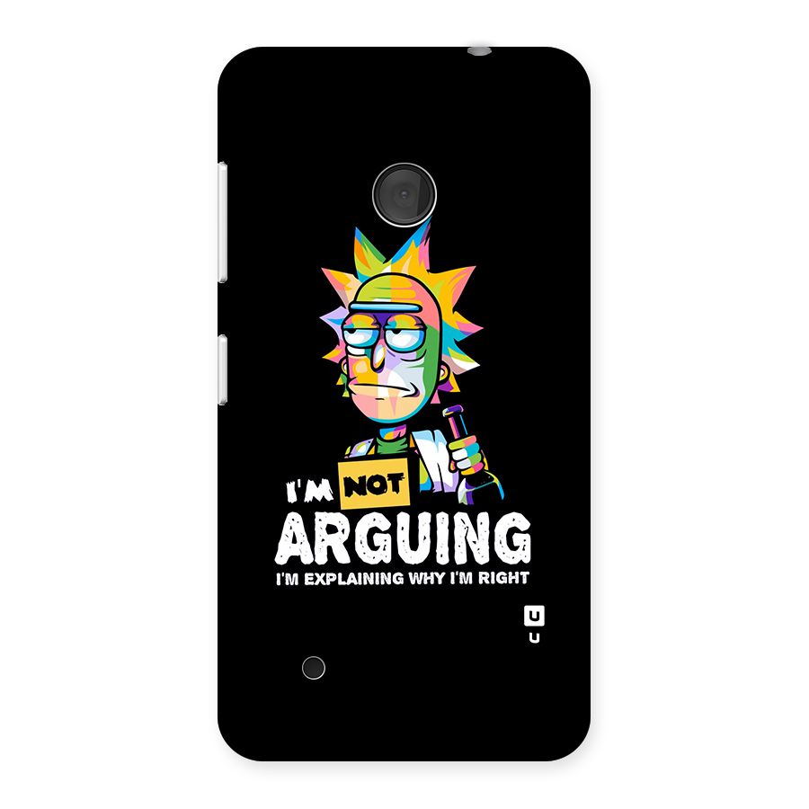 Not Arguing Explaining Back Case for Lumia 530