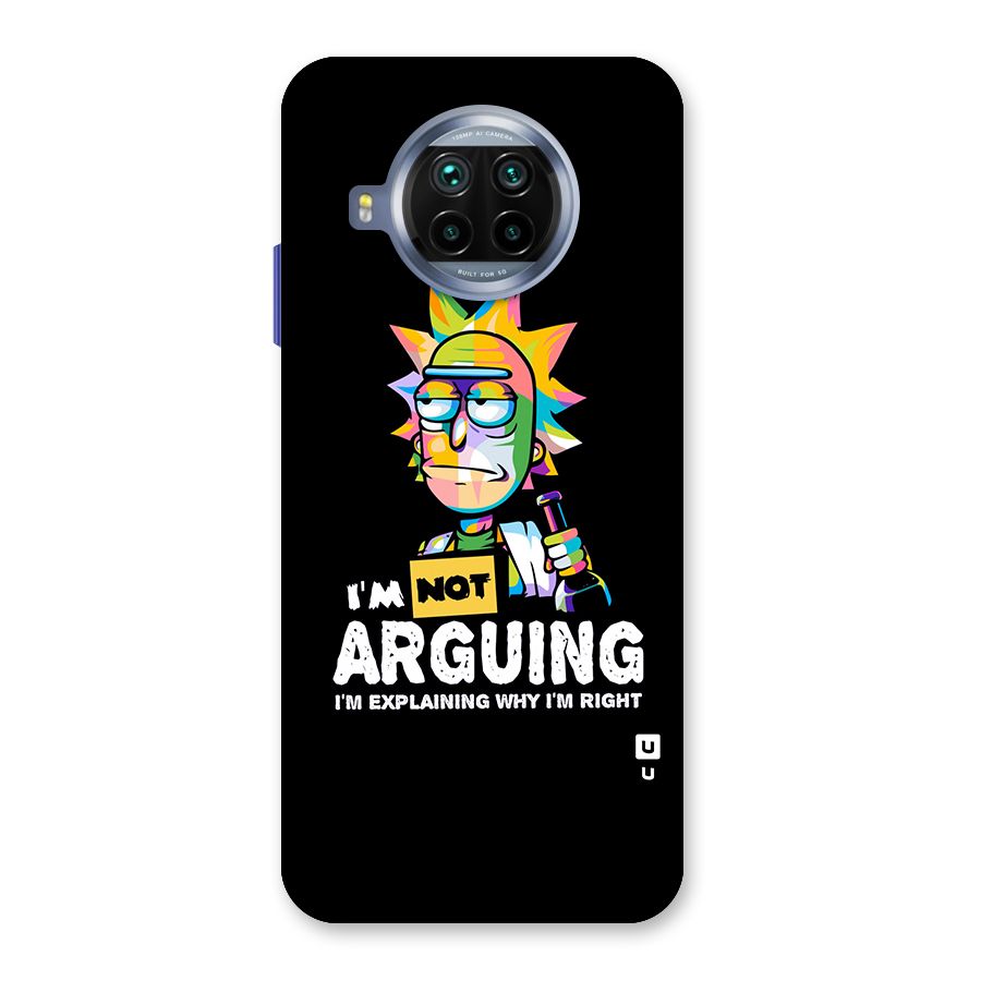 Not Arguing Explaining Back Case for Mi 10i