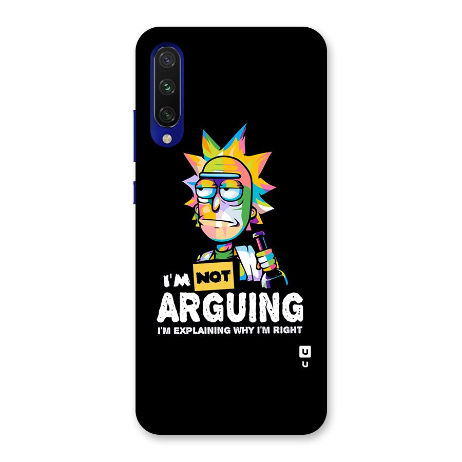 Not Arguing Explaining Back Case for Mi A3