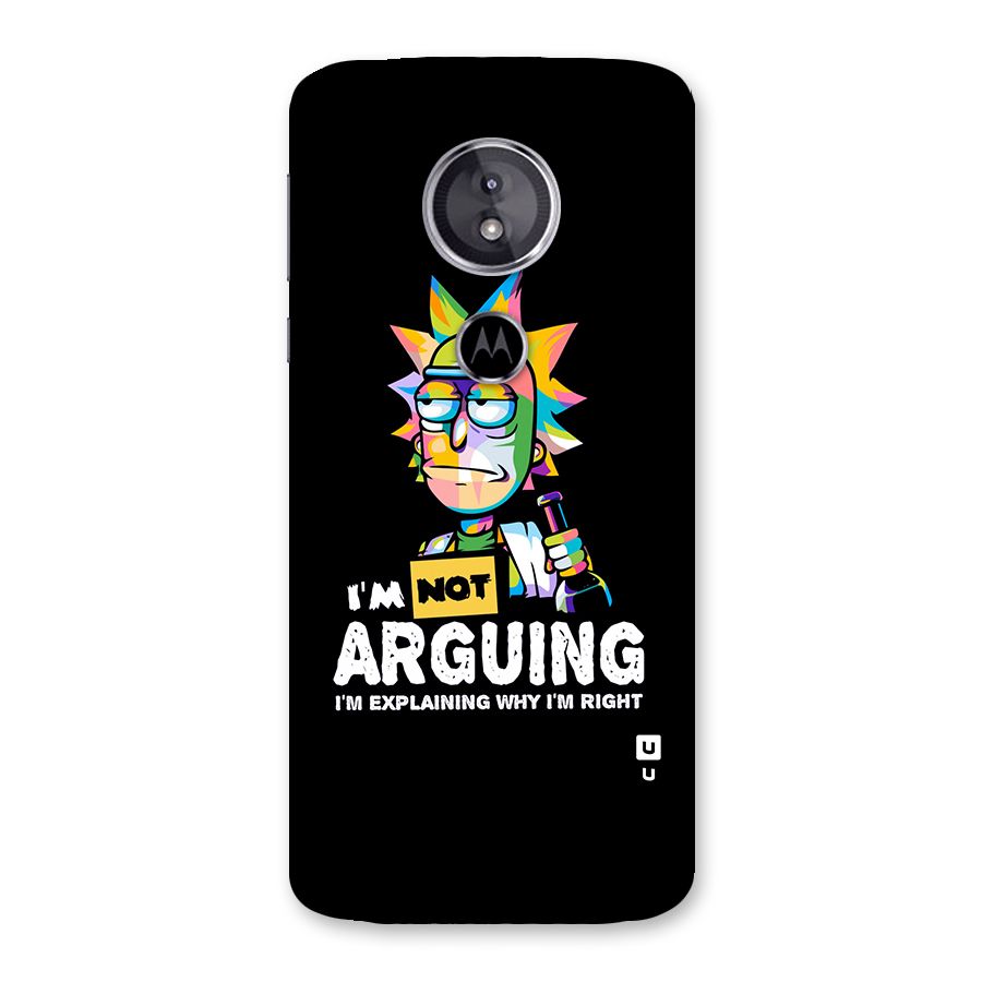 Not Arguing Explaining Back Case for Moto E5