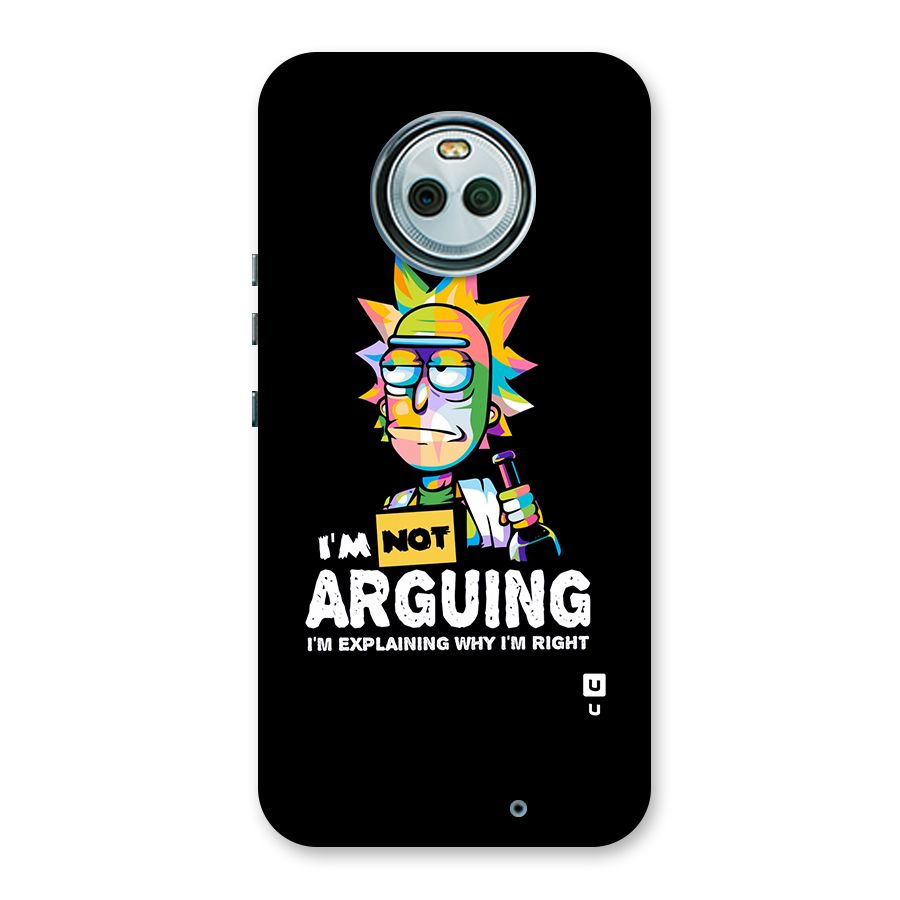 Not Arguing Explaining Back Case for Moto X4