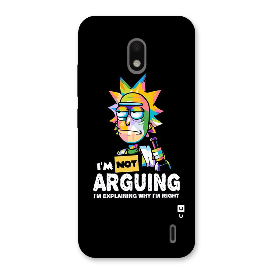 Not Arguing Explaining Back Case for Nokia 2.2