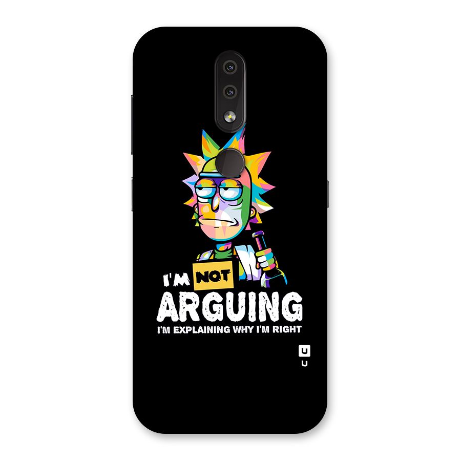 Not Arguing Explaining Back Case for Nokia 4.2