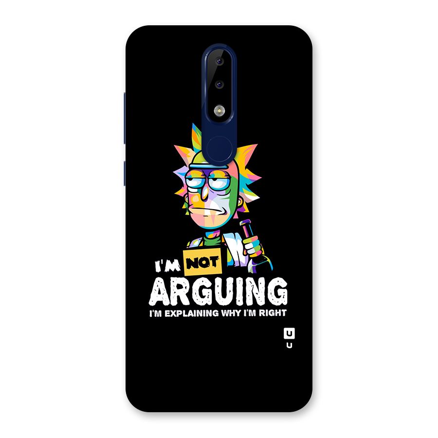 Not Arguing Explaining Back Case for Nokia 5.1 Plus