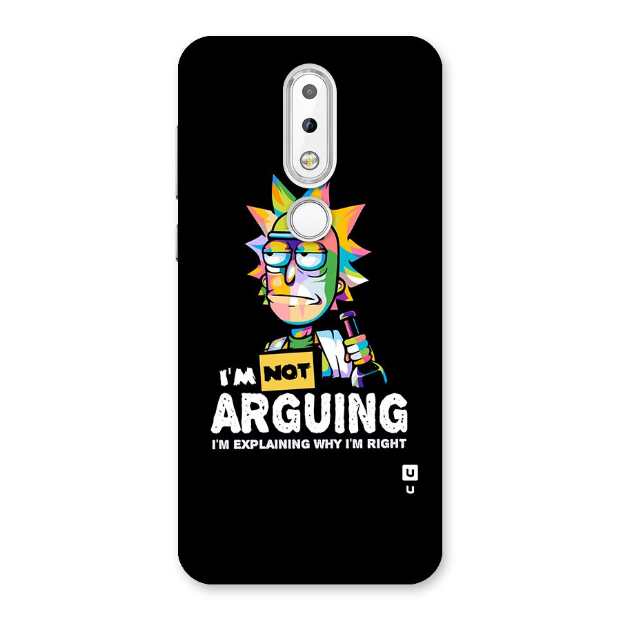 Not Arguing Explaining Back Case for Nokia 6.1 Plus
