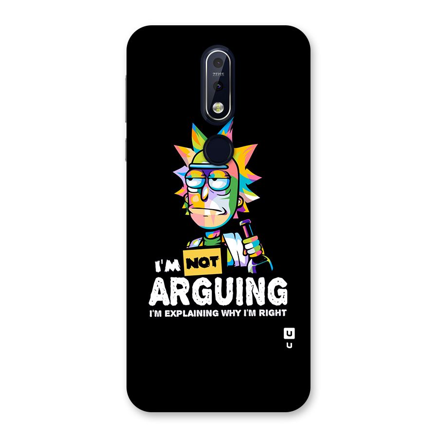 Not Arguing Explaining Back Case for Nokia 7.1