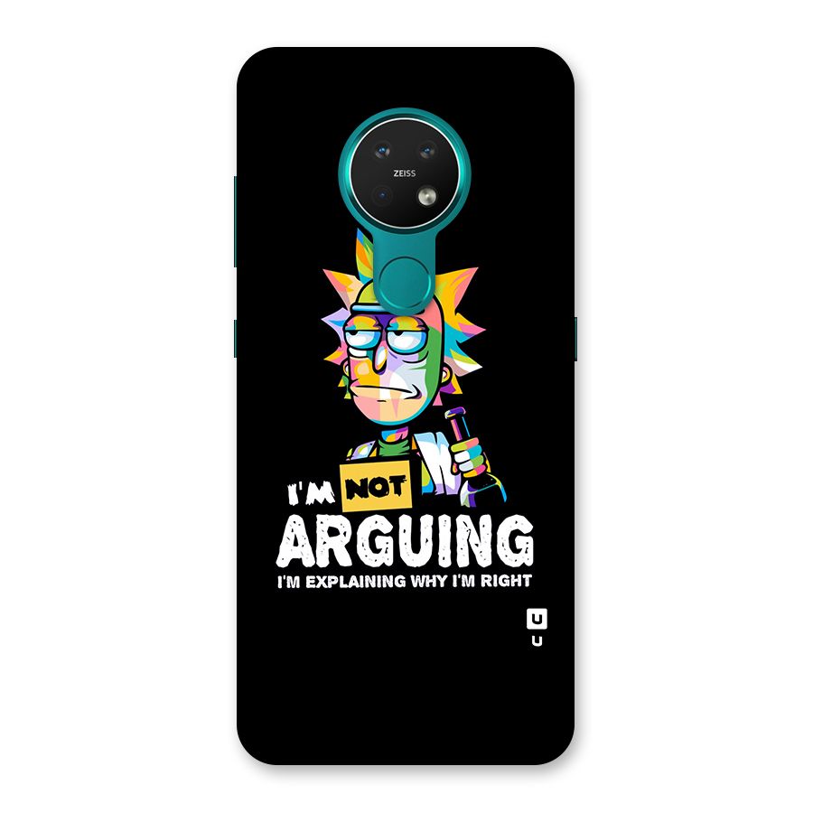 Not Arguing Explaining Back Case for Nokia 7.2