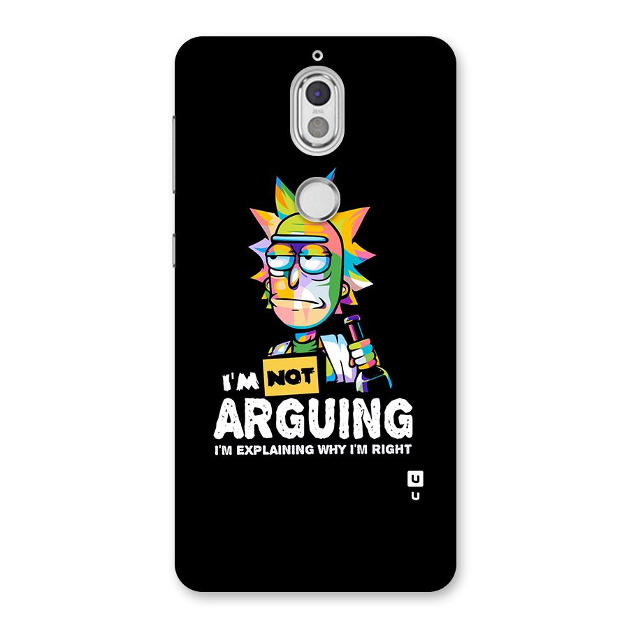 Not Arguing Explaining Back Case for Nokia 7
