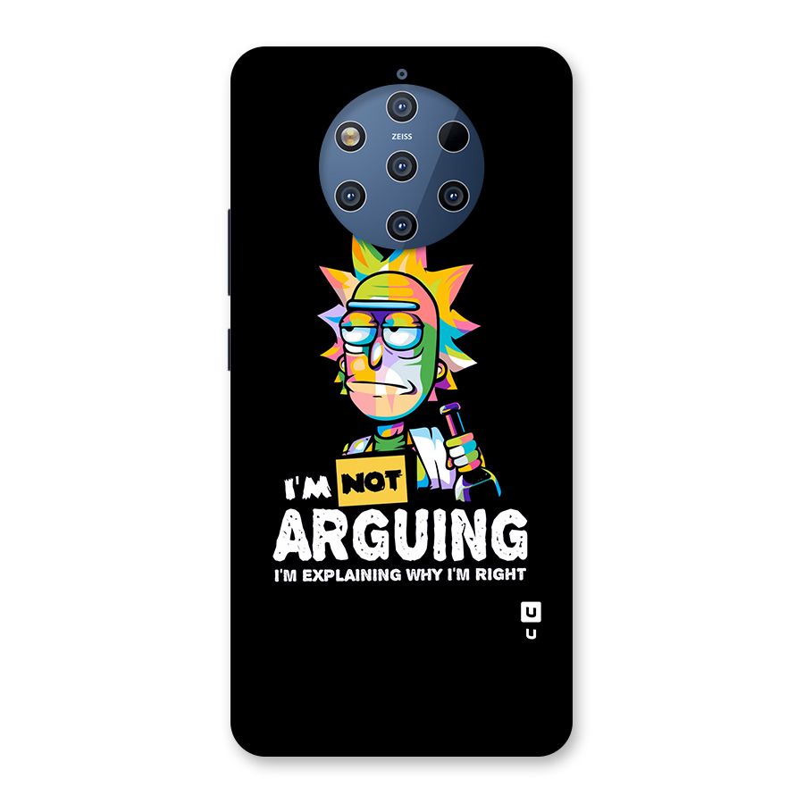 Not Arguing Explaining Back Case for Nokia 9 PureView