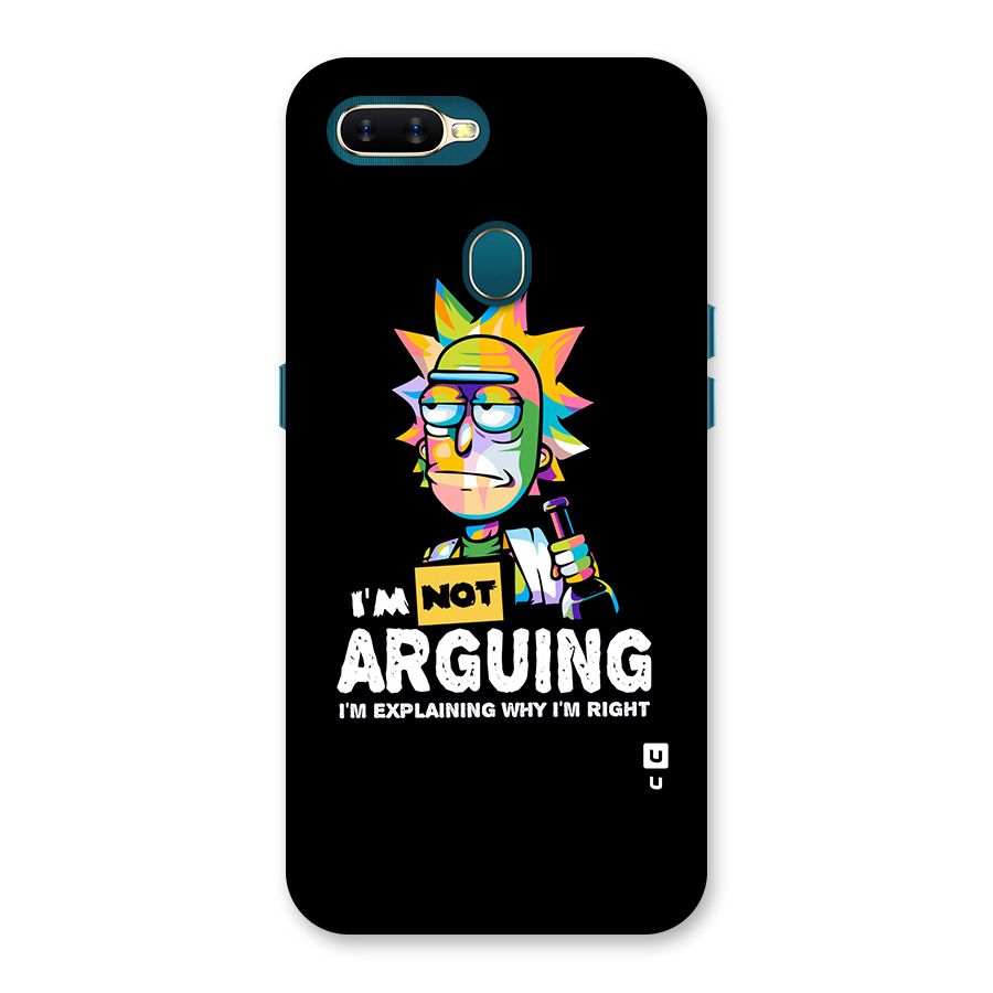 Not Arguing Explaining Back Case for Oppo A11k