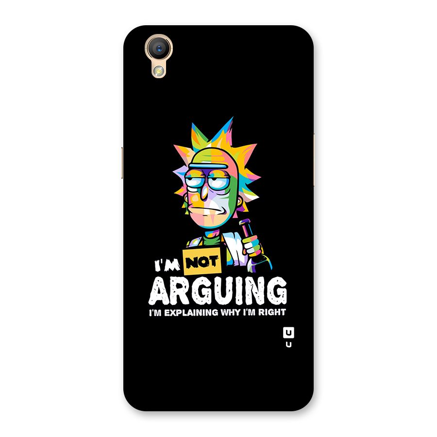 Not Arguing Explaining Back Case for Oppo A37