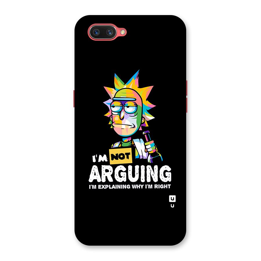 Not Arguing Explaining Back Case for Oppo A3s