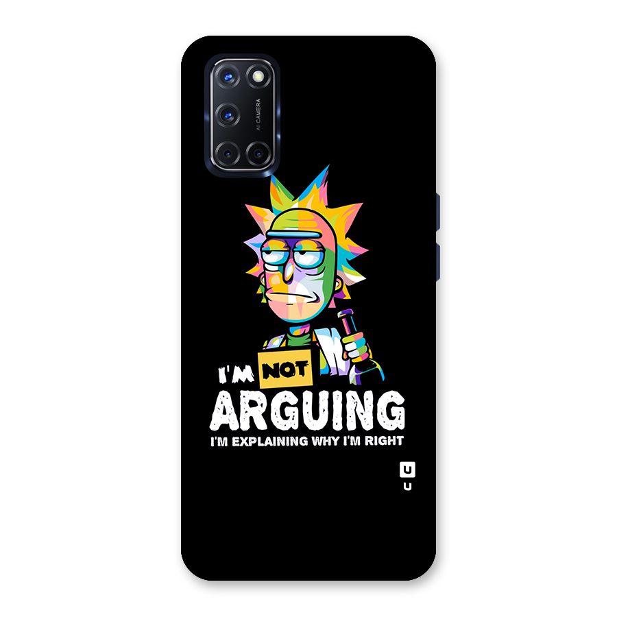 Not Arguing Explaining Back Case for Oppo A52
