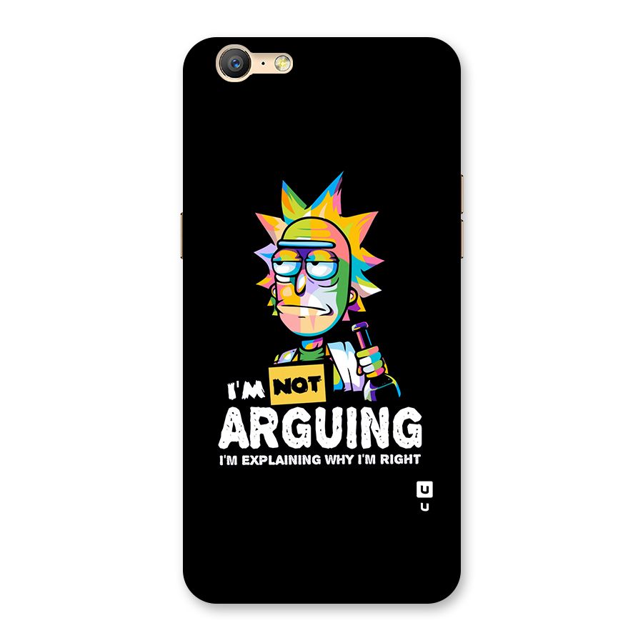Not Arguing Explaining Back Case for Oppo A57