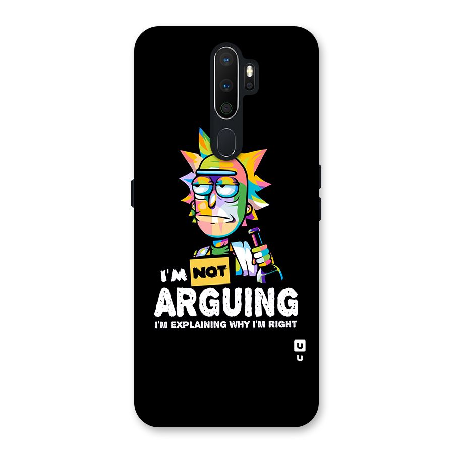 Not Arguing Explaining Back Case for Oppo A5 (2020)