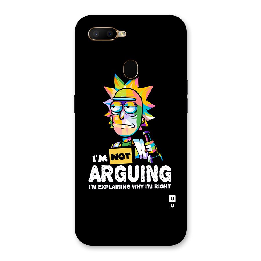 Not Arguing Explaining Back Case for Oppo A5s