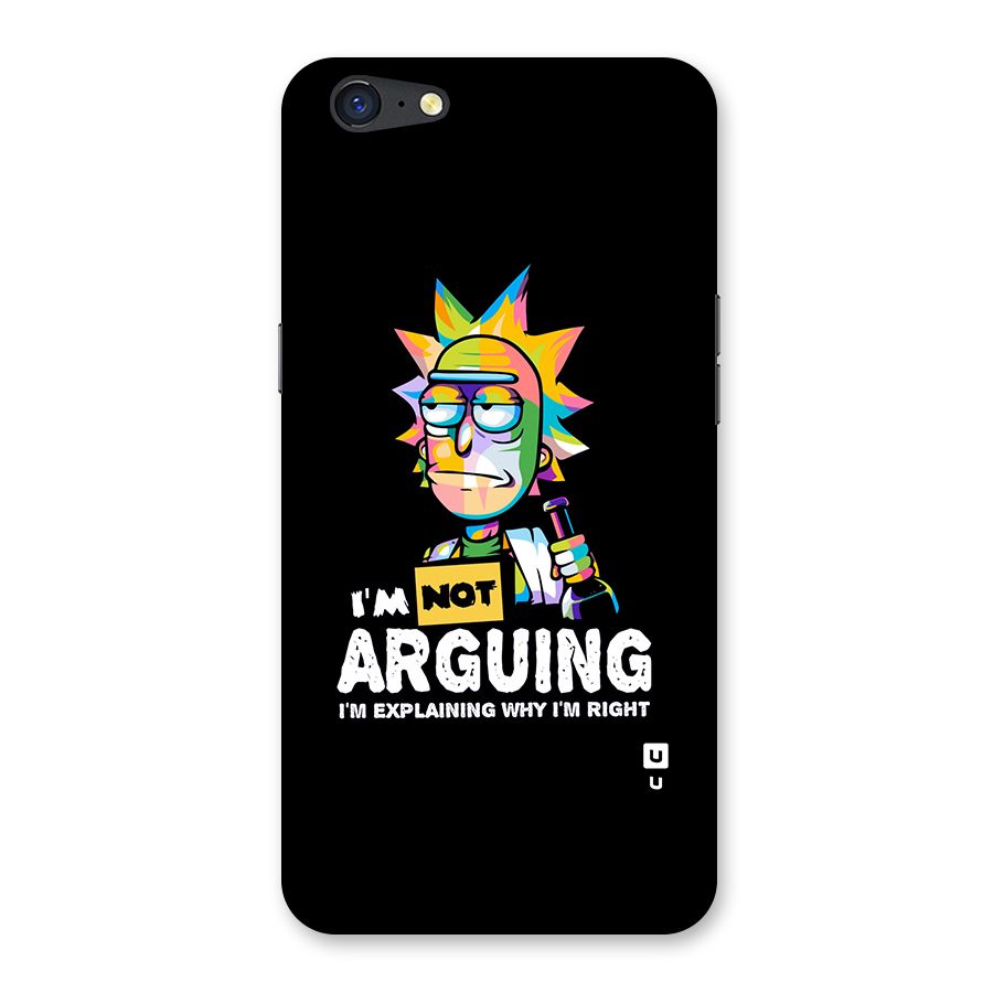 Not Arguing Explaining Back Case for Oppo A71