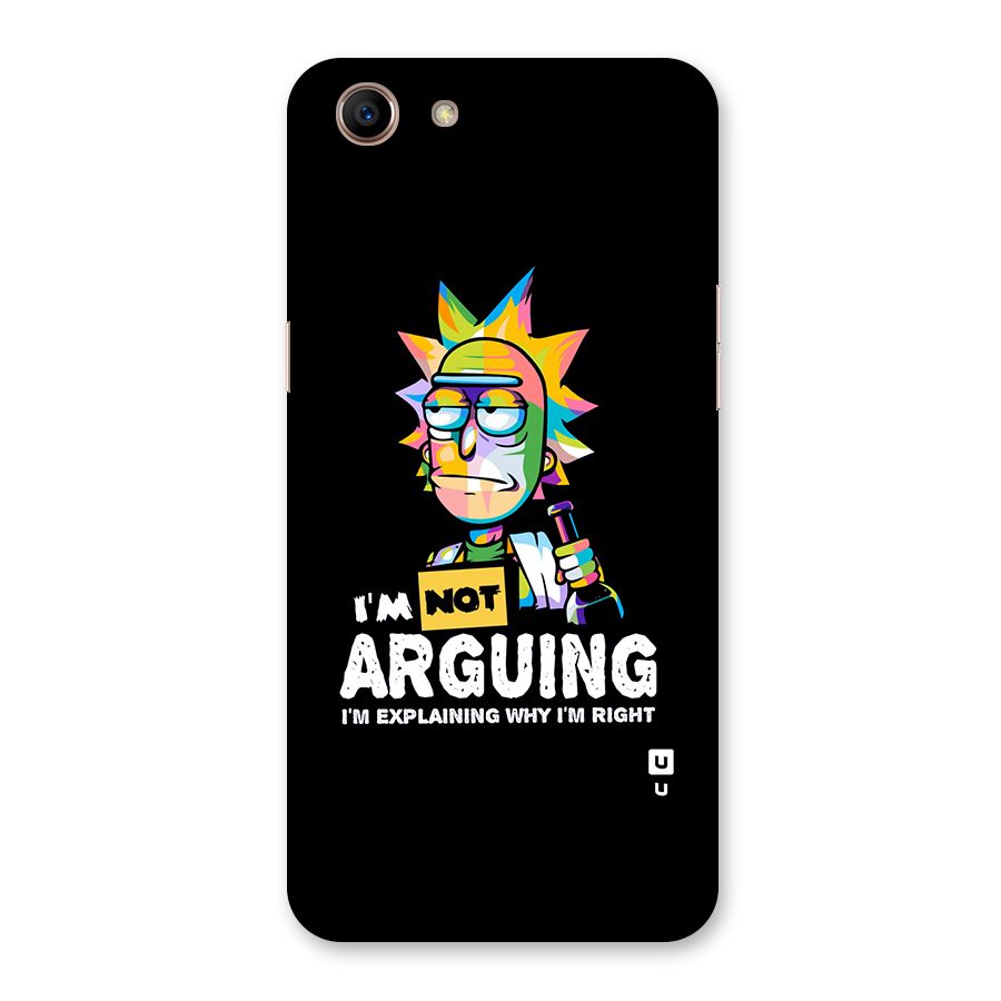 Not Arguing Explaining Back Case for Oppo A83 (2018)