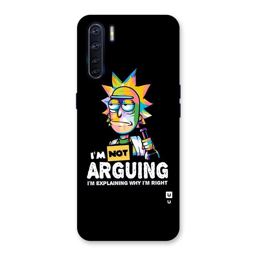 Not Arguing Explaining Back Case for Oppo F15