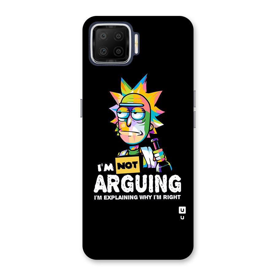 Not Arguing Explaining Back Case for Oppo F17