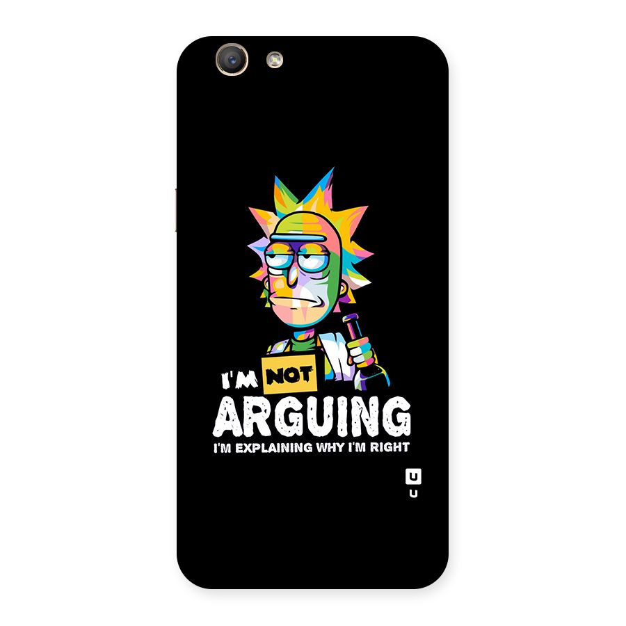 Not Arguing Explaining Back Case for Oppo F1s