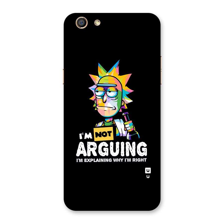 Not Arguing Explaining Back Case for Oppo F3