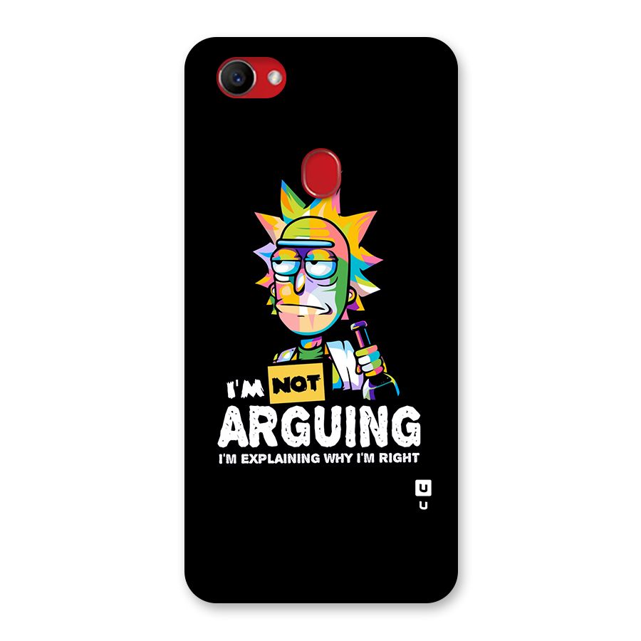 Not Arguing Explaining Back Case for Oppo F7