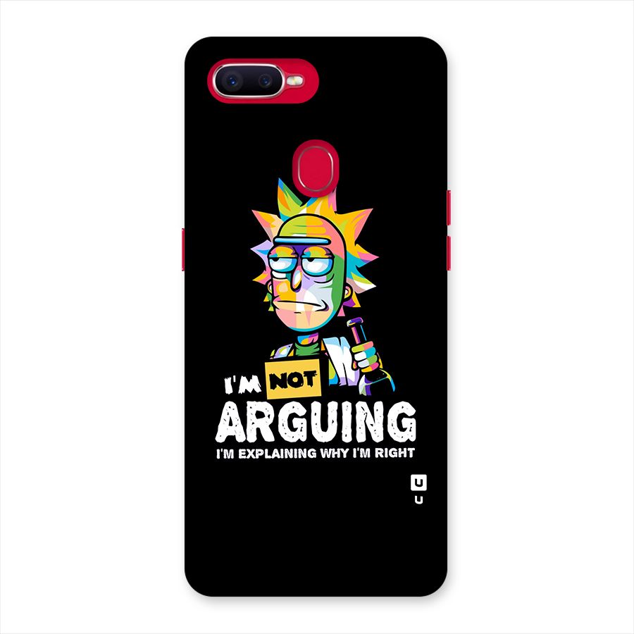 Not Arguing Explaining Back Case for Oppo F9 Pro