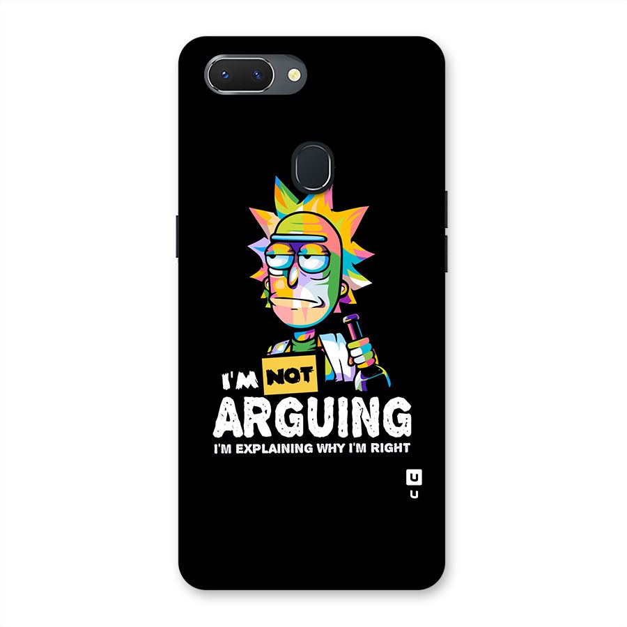Not Arguing Explaining Back Case for Oppo Realme 2